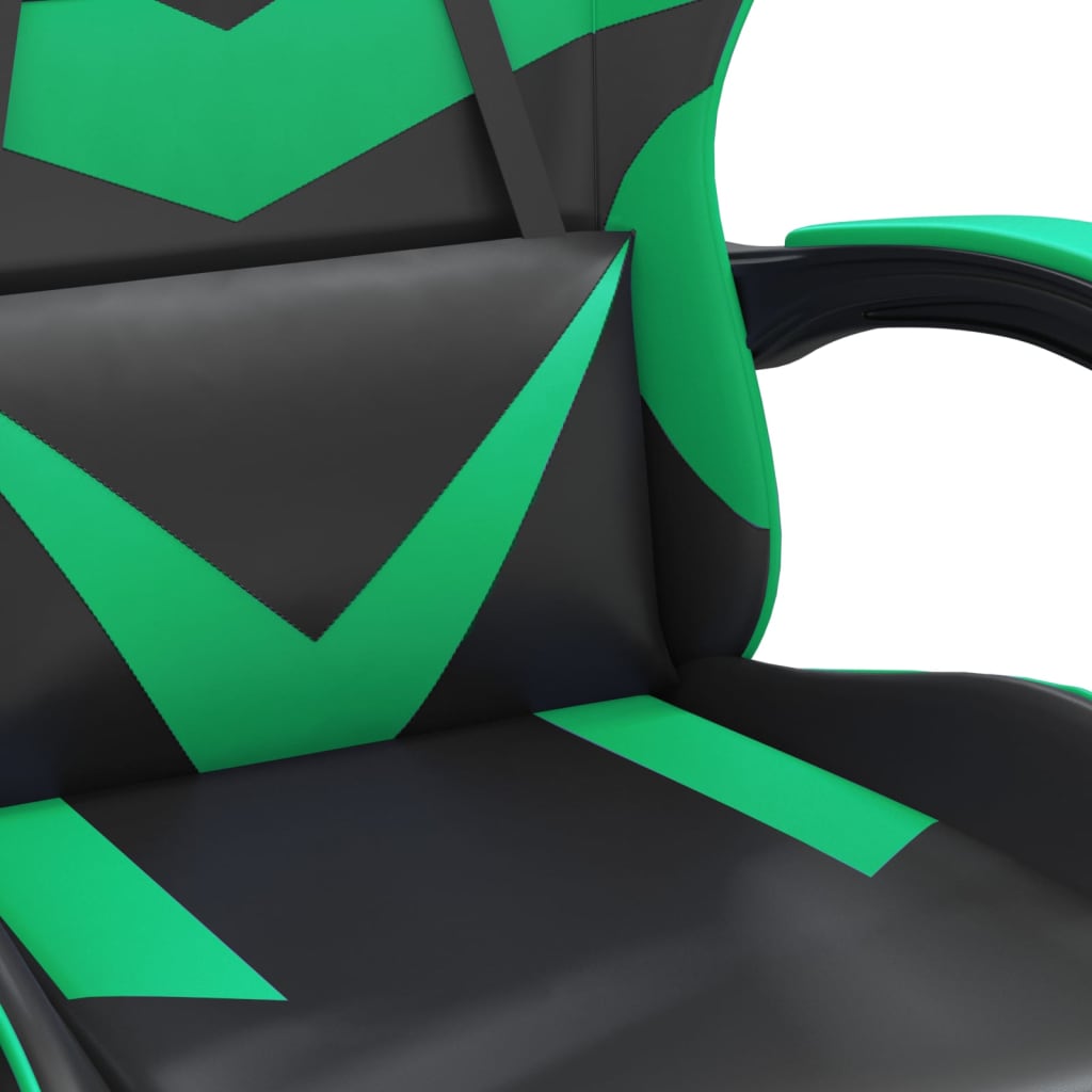 Gaming-Stuhl Drehbar Schwarz und Rot Kunstleder