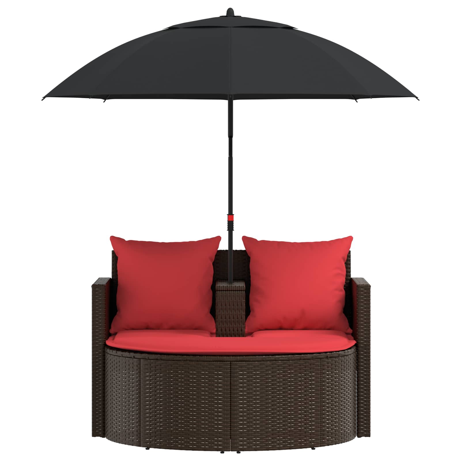Garten-Sofa mit Kissen 8 pcs Beige und Hellgrau Poly-Rattan