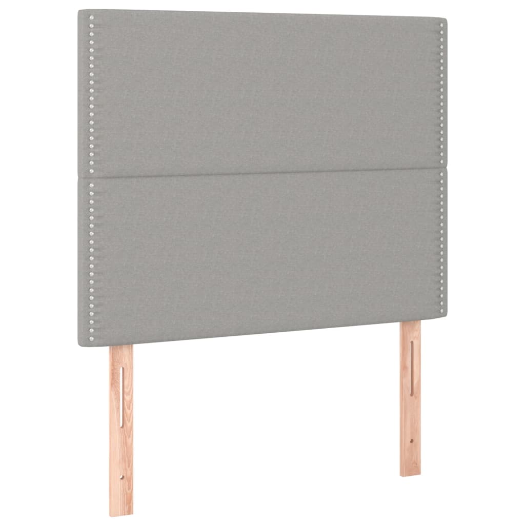 Kopfteil Dunkelgrau 80 x 5 x 118/128 cm Stoff