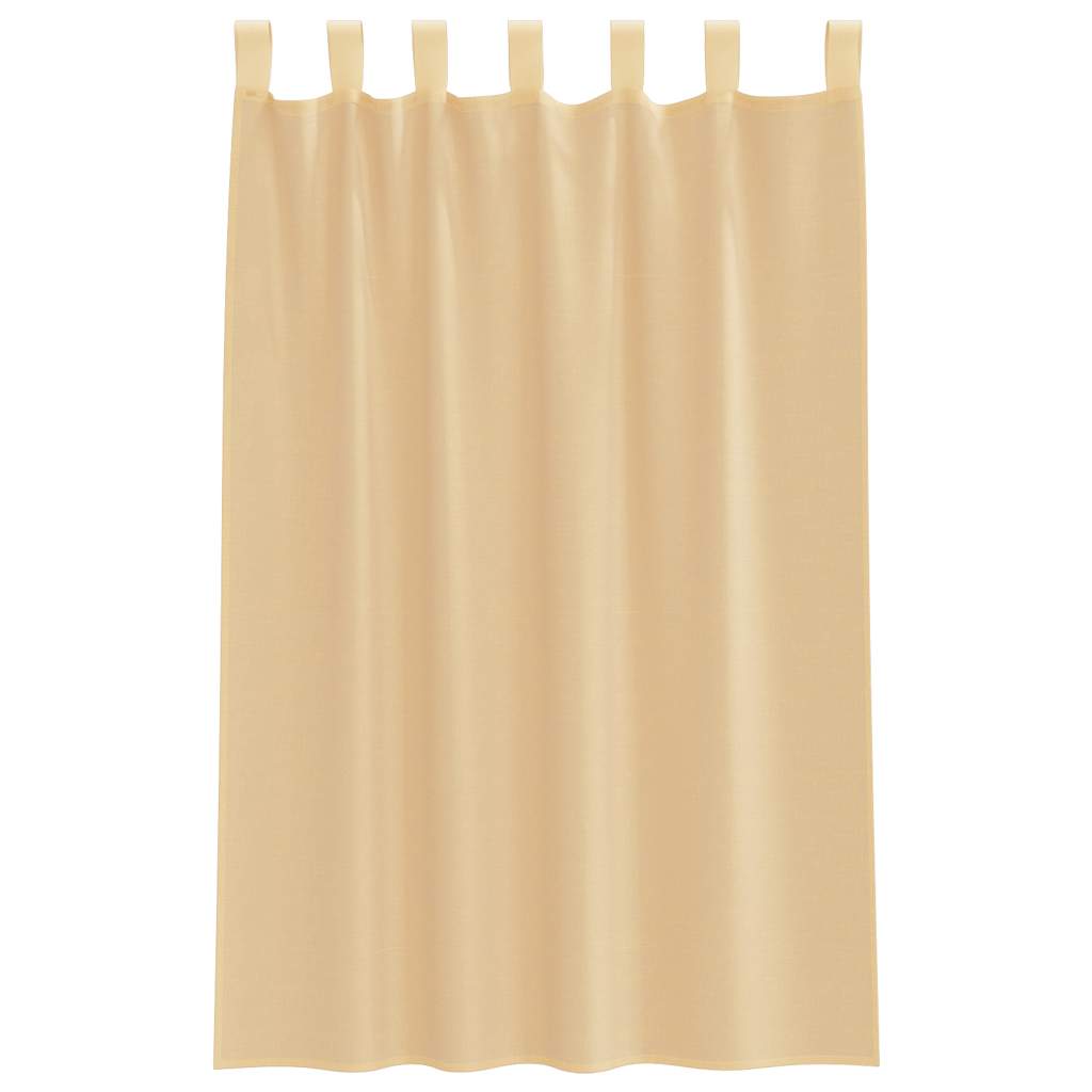 Voile Vorhänge mit Ösen 2 Stk. Apfelgrün 140x140 cm