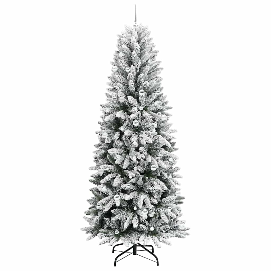 Künstlicher Weihnachtsbaum mit 150 LEDs mit Ständer Weiß 120 cm