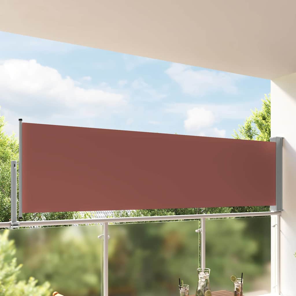 Seitenmarkise 60 x 300 cm 100% Polyester Eisen Stahl
