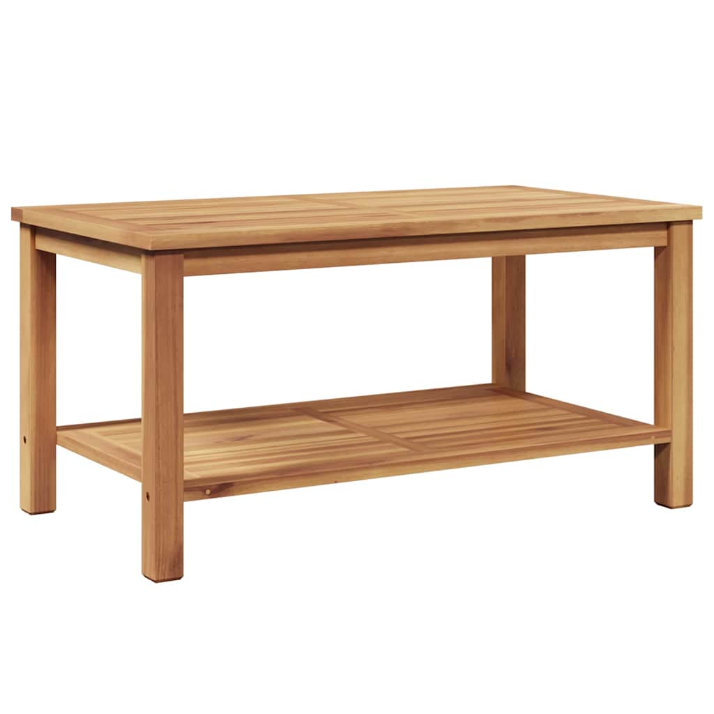 Couchtisch mit Speicher Braun 45 x 45 x 45 cm Massivholz Teak