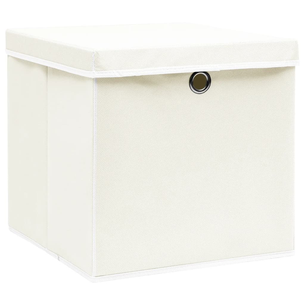 Aufbewahrungsboxen 4 Stk. Blau 32x32x32 cm Stoff