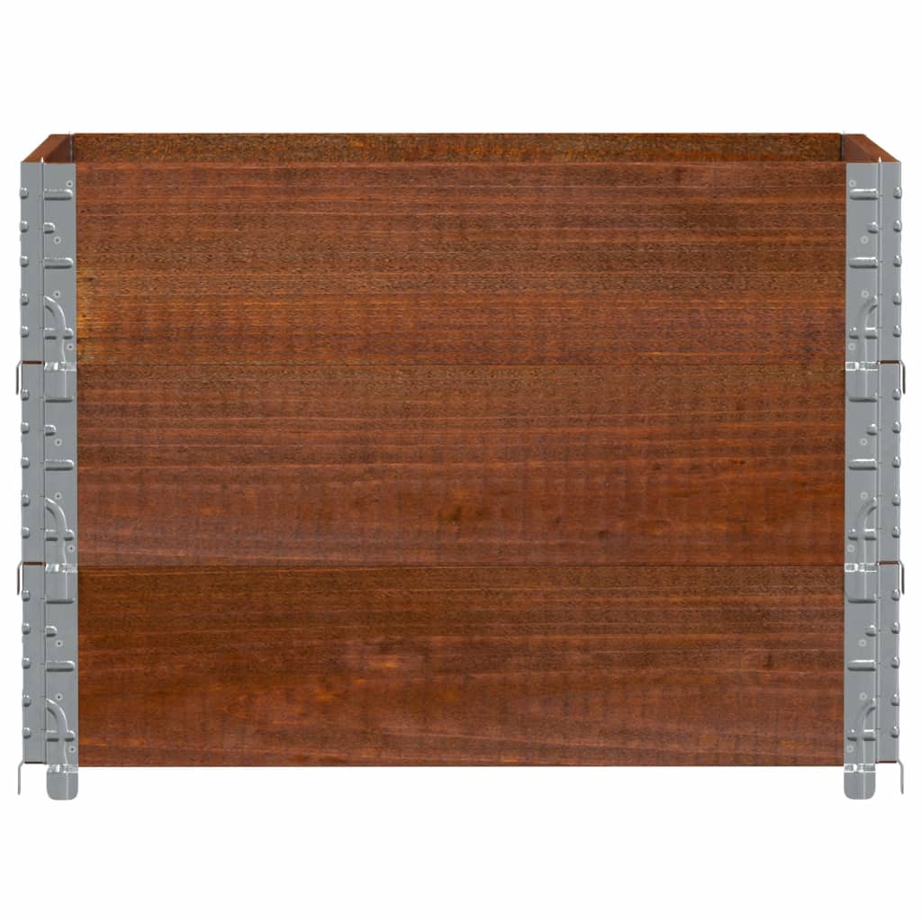 Pflanzkasten Grau 150x100 cm Massivholz Kiefer