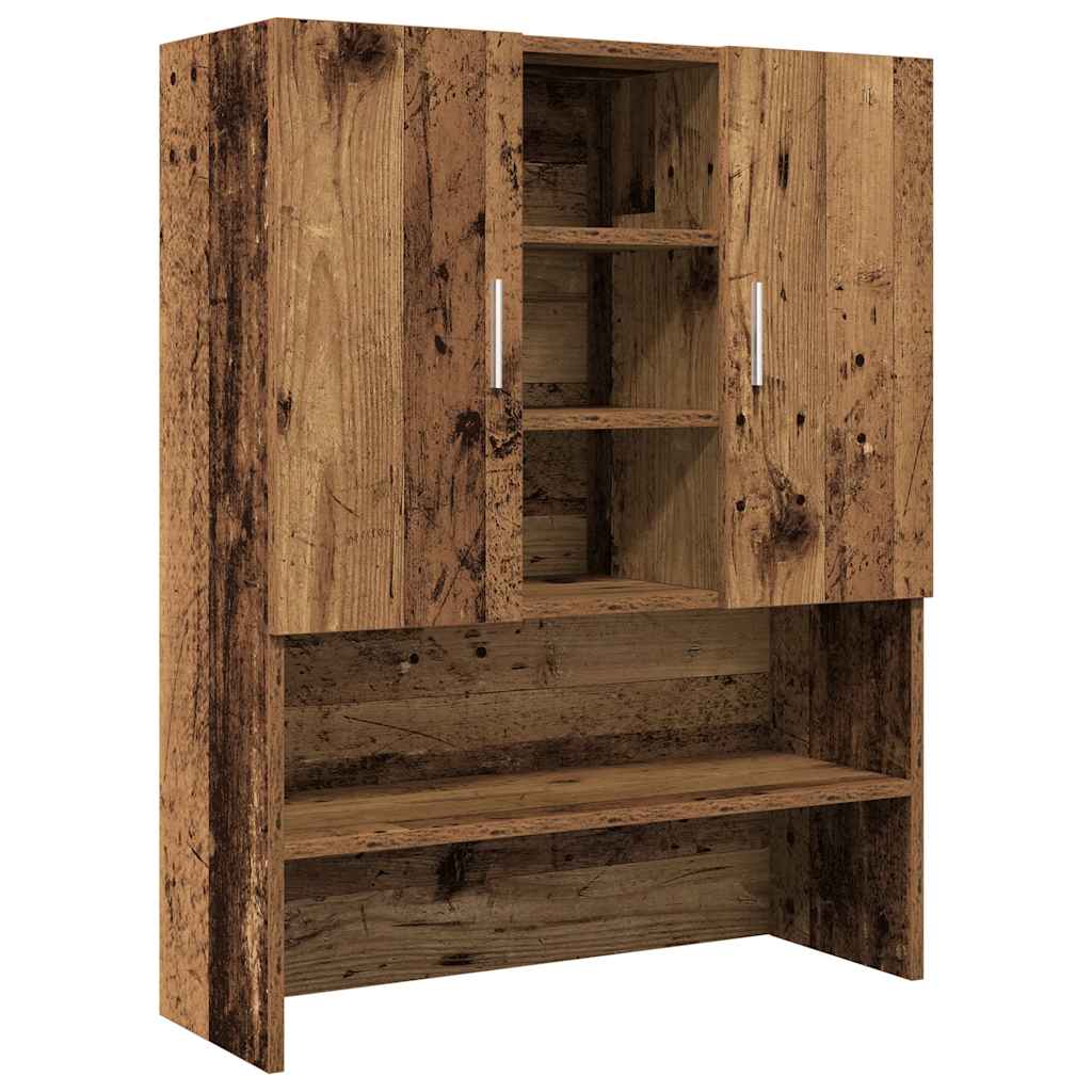 Waschmaschinenschrank Weiß 70,5x25,5x90 cm