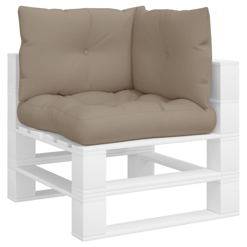 Palettenkissen Taupe 60x61,5x10 cm Stoff