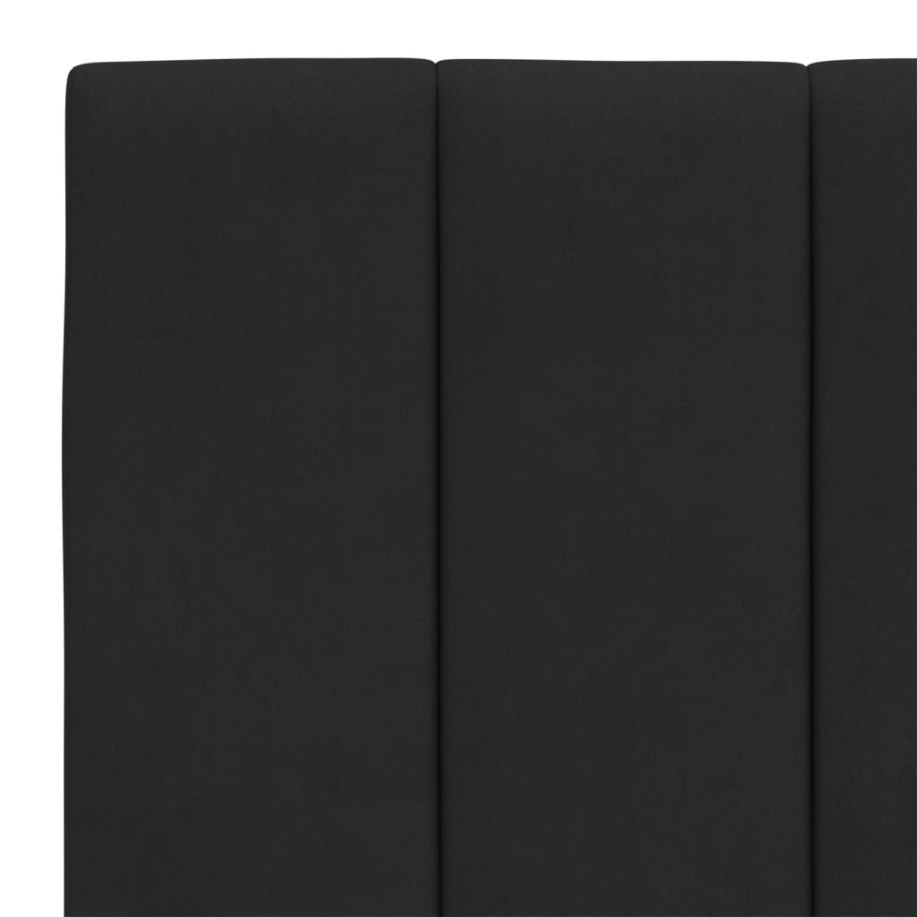 Bett mit Matratze "Hanko" Hellgrau 80x200 cm Samt