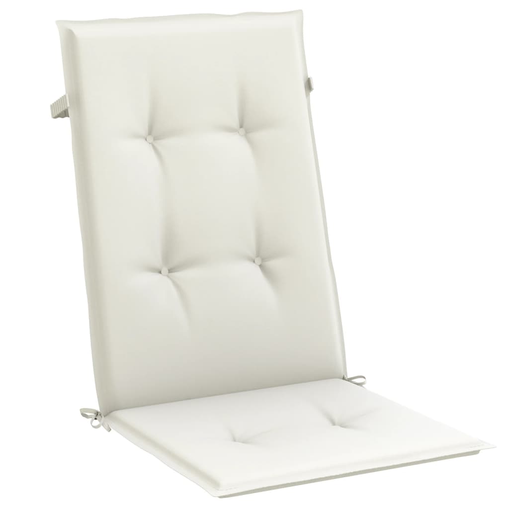 Hochlehner-Auflagen 2 Stk. Melange Anthrazit 120x50x7cm Stoff