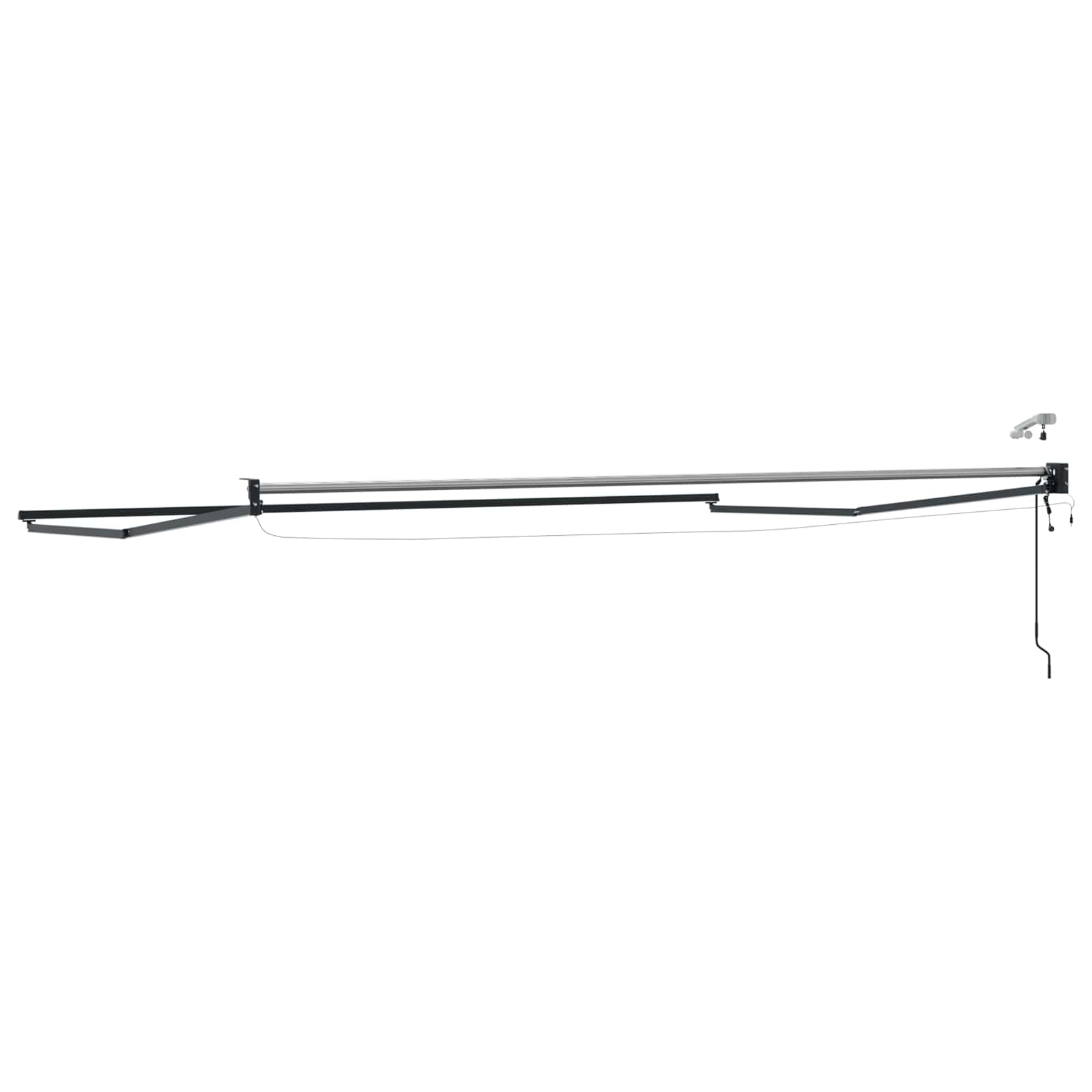 Elektrisches Markisenrahmen Weiß 2,5 x 2 m Aluminium