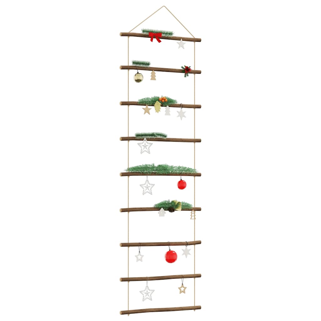 Wanddekorationen in Leiterform 2Stk. 30x100cm Natürlicher Zweig