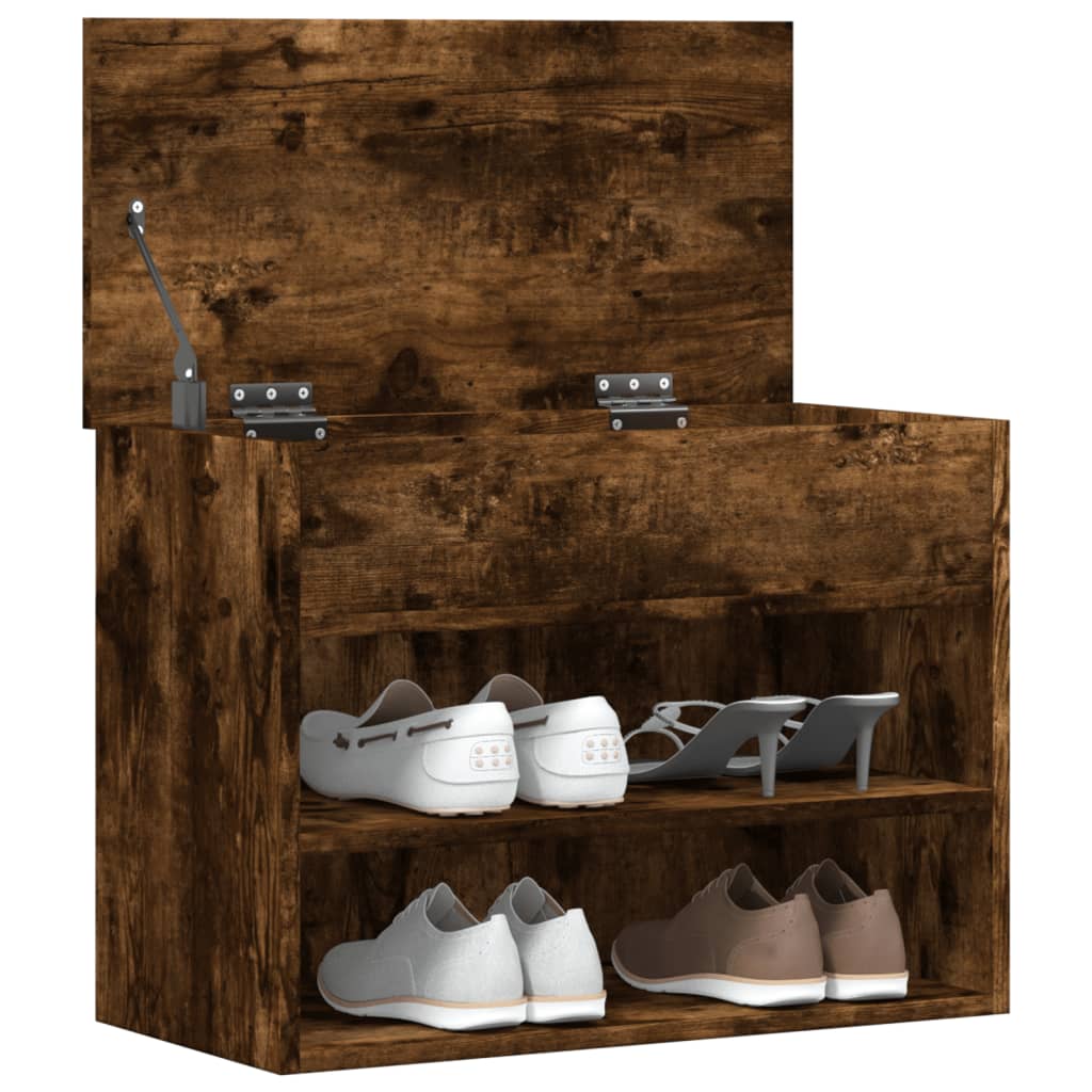 Schuhbank Weiß 60x30x45 cm Holzwerkstoff