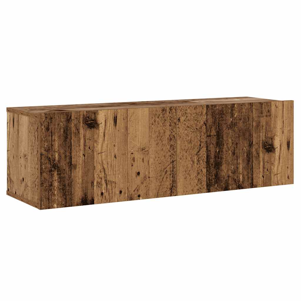 3-tlg. TV-Schrank-Set Weiß Holzwerkstoff