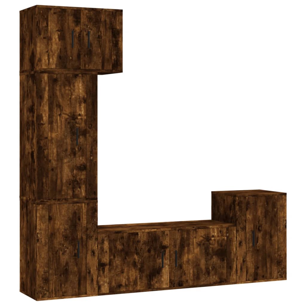 5-tlg. TV-Schrank-Set Weiß Holzwerkstoff