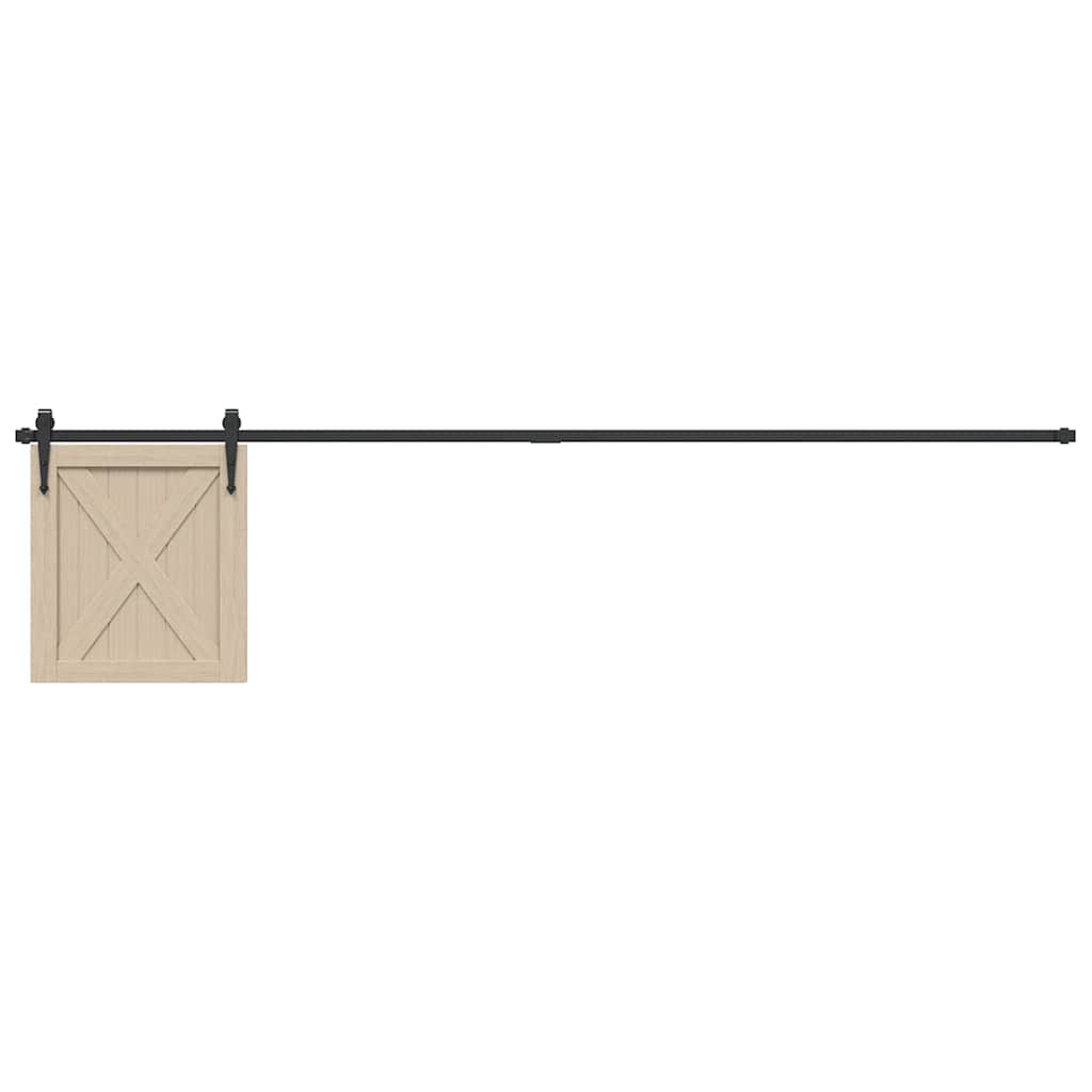 Mini Schiebetürbeschlag Set für Schranktüren 122 cm Carbonstahl