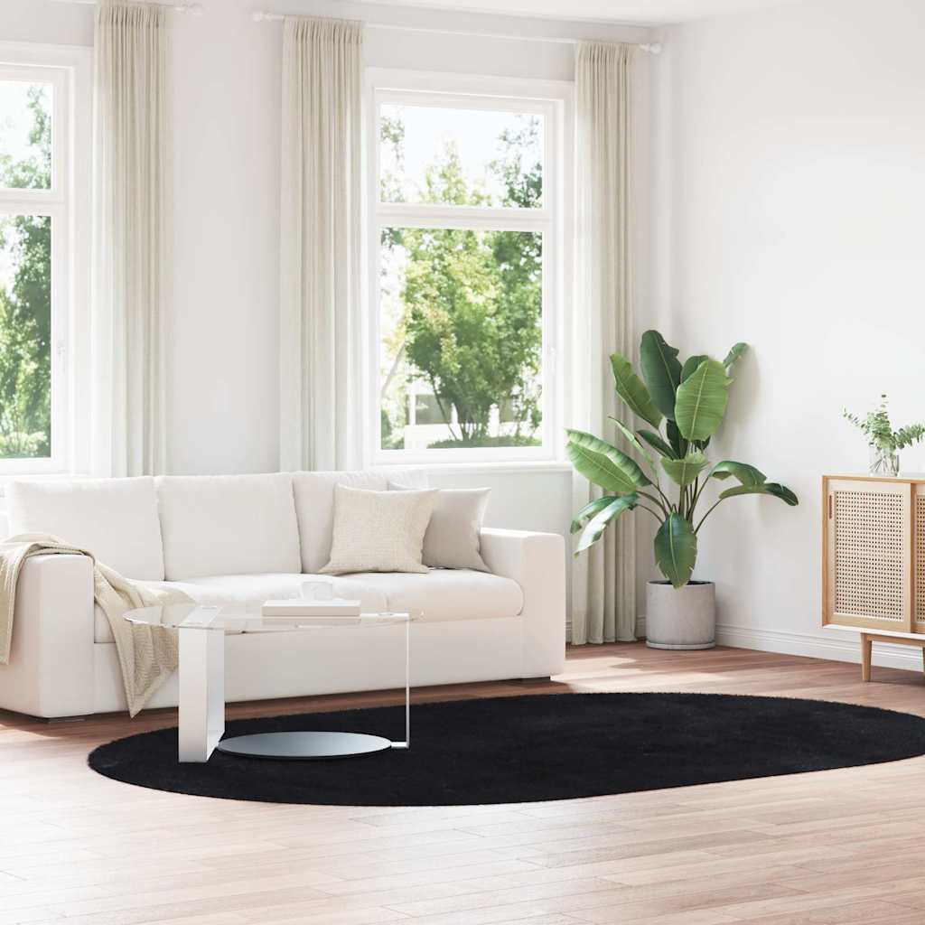 Teppich Shaggy Hochflor NAVARRA Beige 60x100 cm Polyester