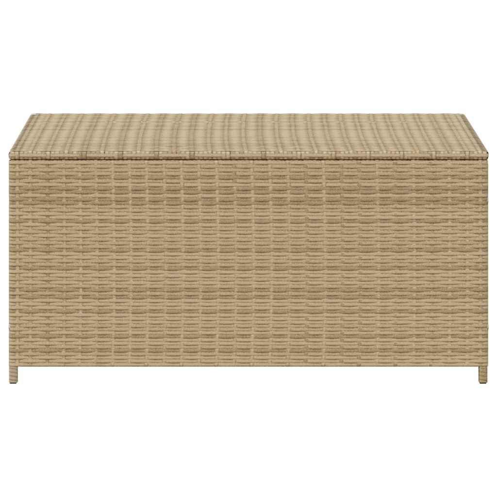 Gartentruhe Schwarz 283L Poly Rattan