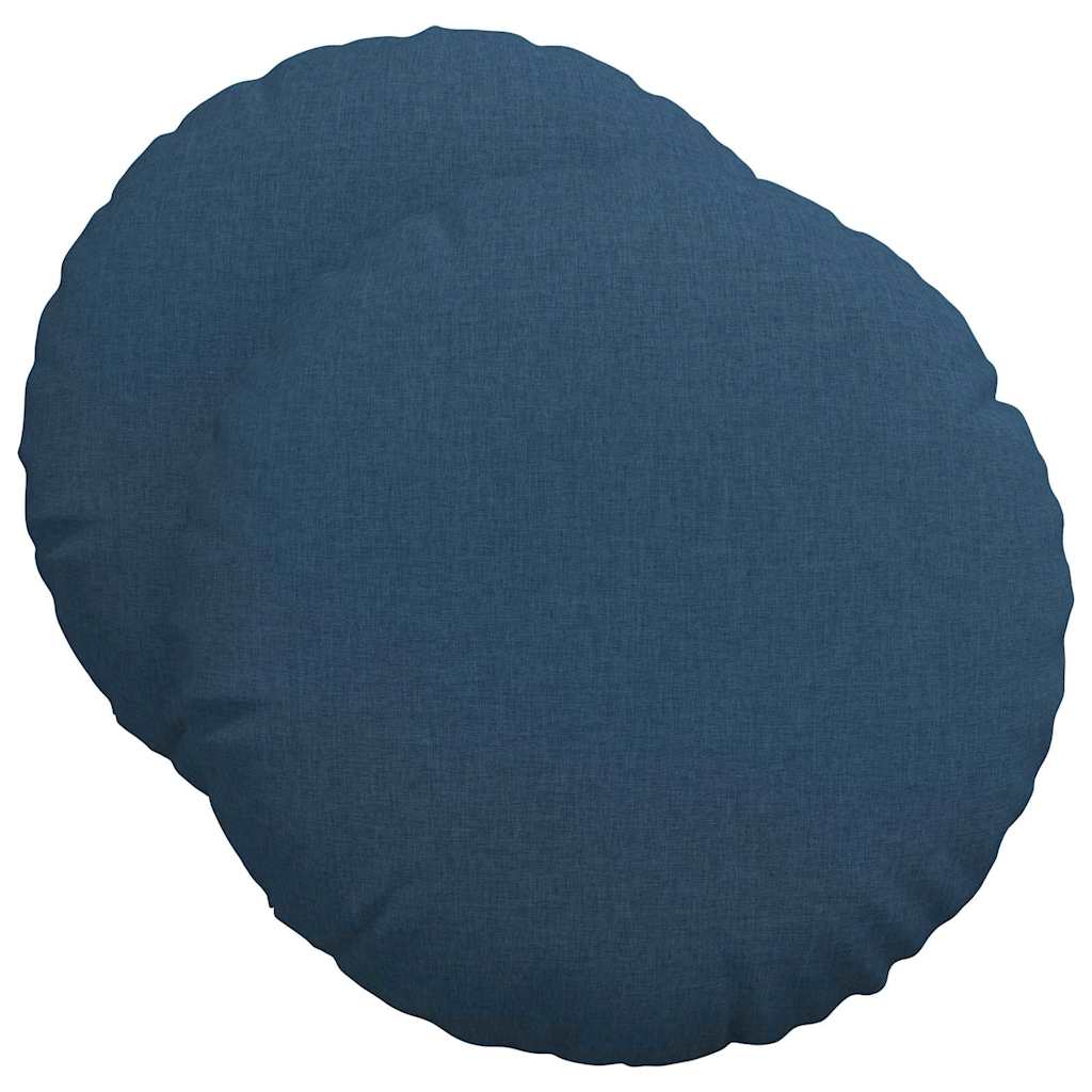 Sitzkissen 2 pcs Hellgrau Ø30 x 13 cm Stoff