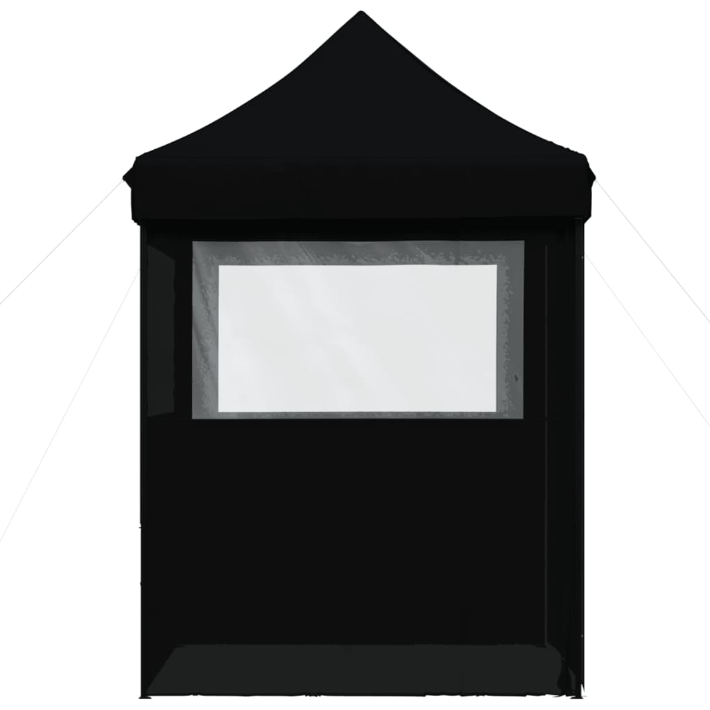 Partyzelt Faltbar Pop-Up Schwarz 200x200x306 cm
