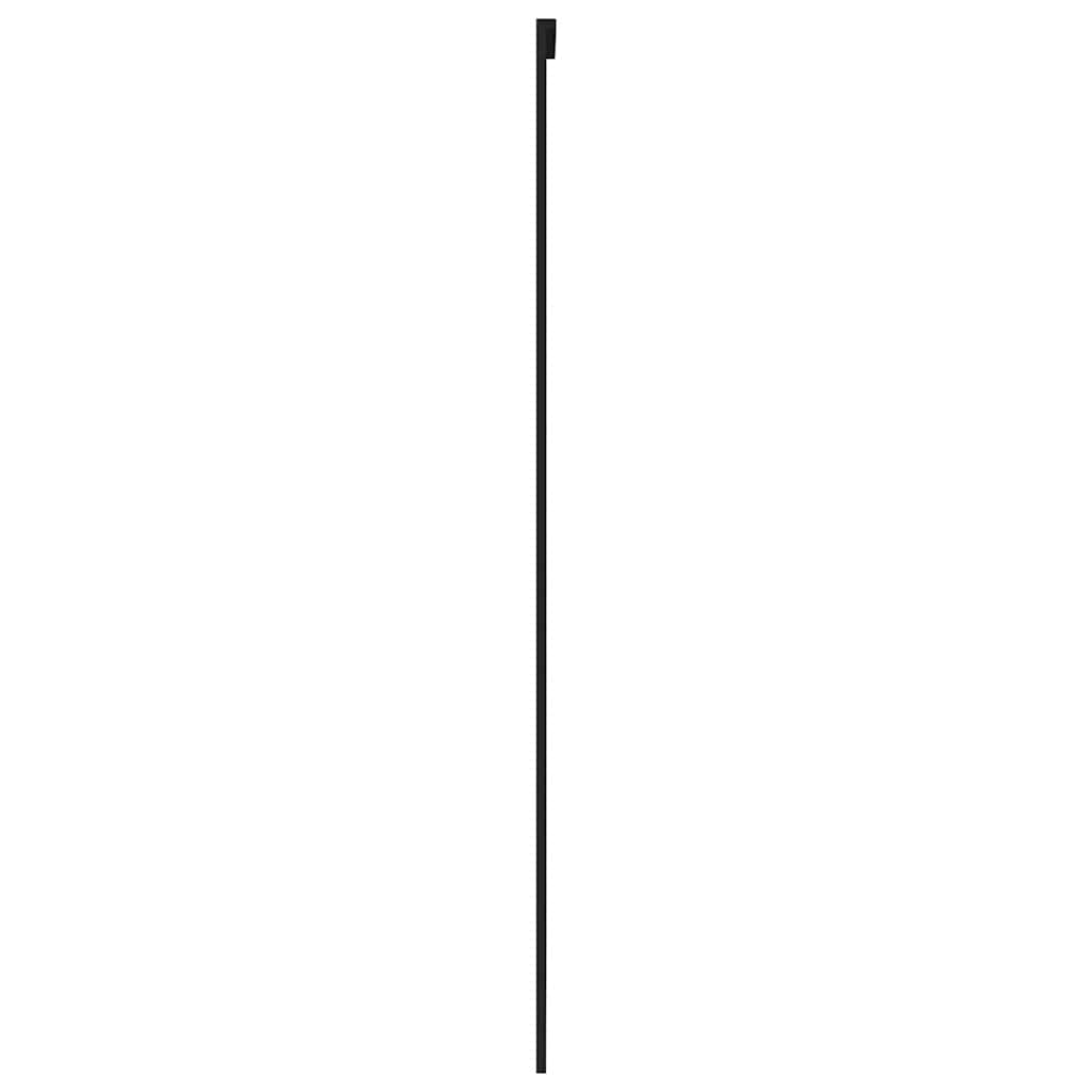 Schiebetür ESG-Glas und Aluminium 76x205 cm Schwarz