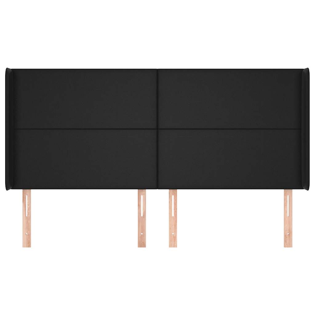 Kopfteil mit Ohren Creme 83x16x78/88 cm Kunstleder