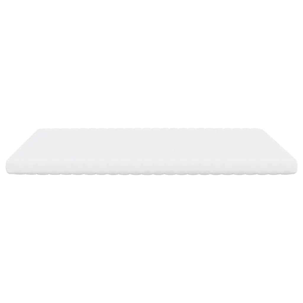 Schaumstoffmatratze Weiß 80x200 cm 7-Zonen Härtegrad 20 ILD