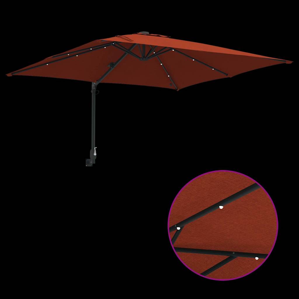 Garten-Sonnenschirm Sand 248,5 x 247,5 x 160 cm