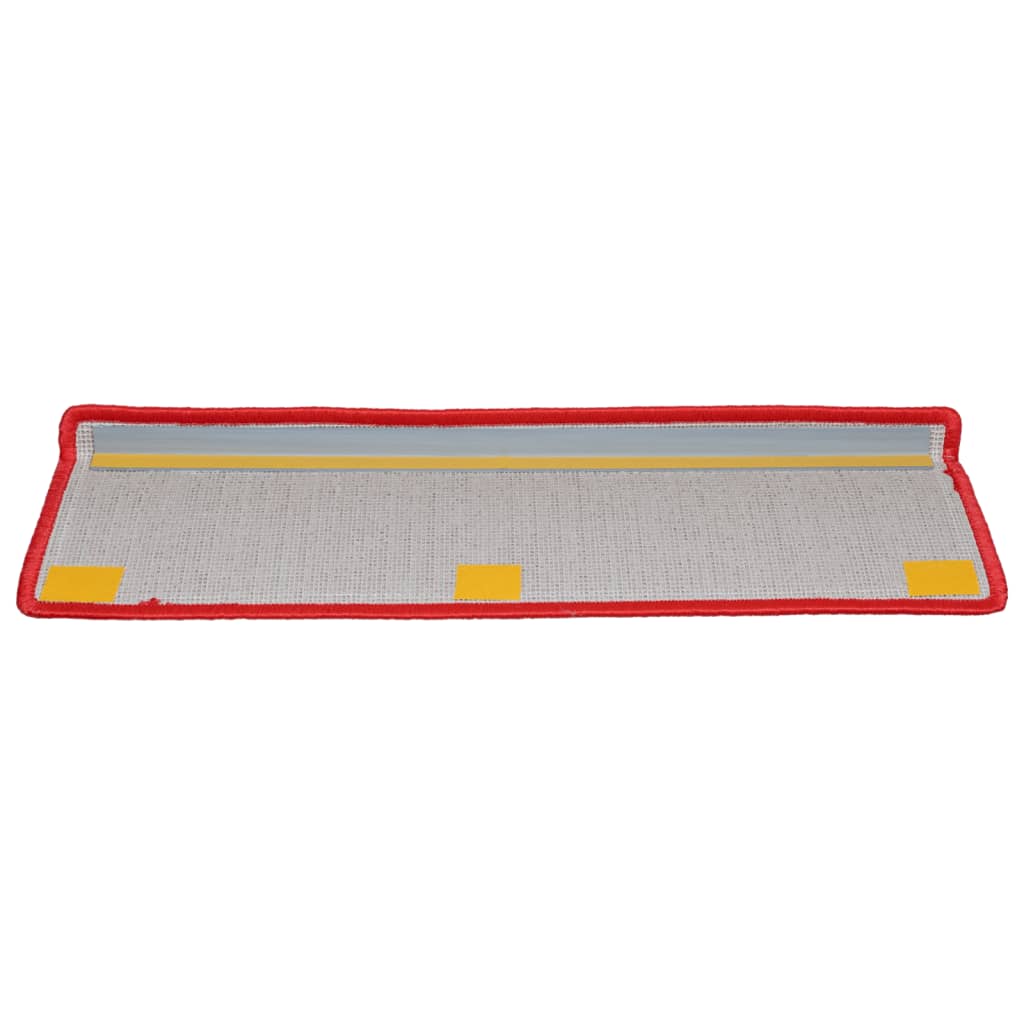 Stufenmatten 15 Stk. 65x21x4 cm Grau Rechteckiger Rand