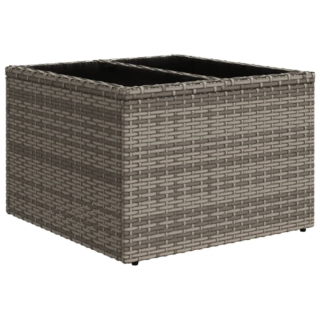 5-tlg. Garten-Sofagarnitur mit Kissen Schwarz Poly Rattan