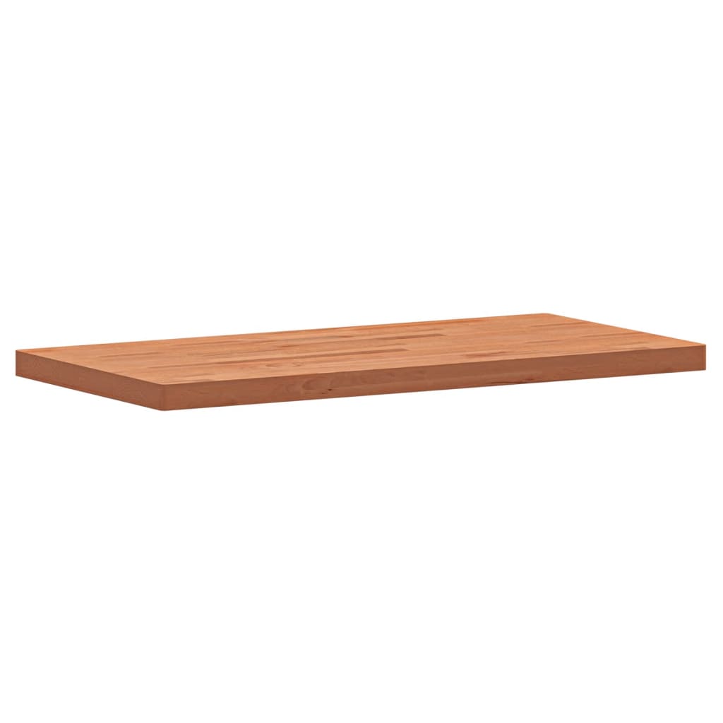 Tischplatte 80x40x1,5 cm Rechteckig Massivholz Buche