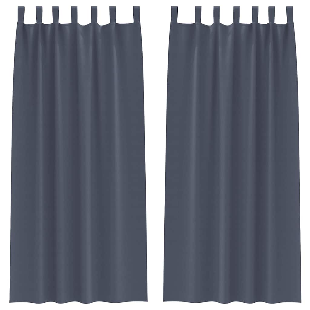 Verdunkelungs-Vorhänge mit Ringen 2 pcs Beige 140 x 140 cm