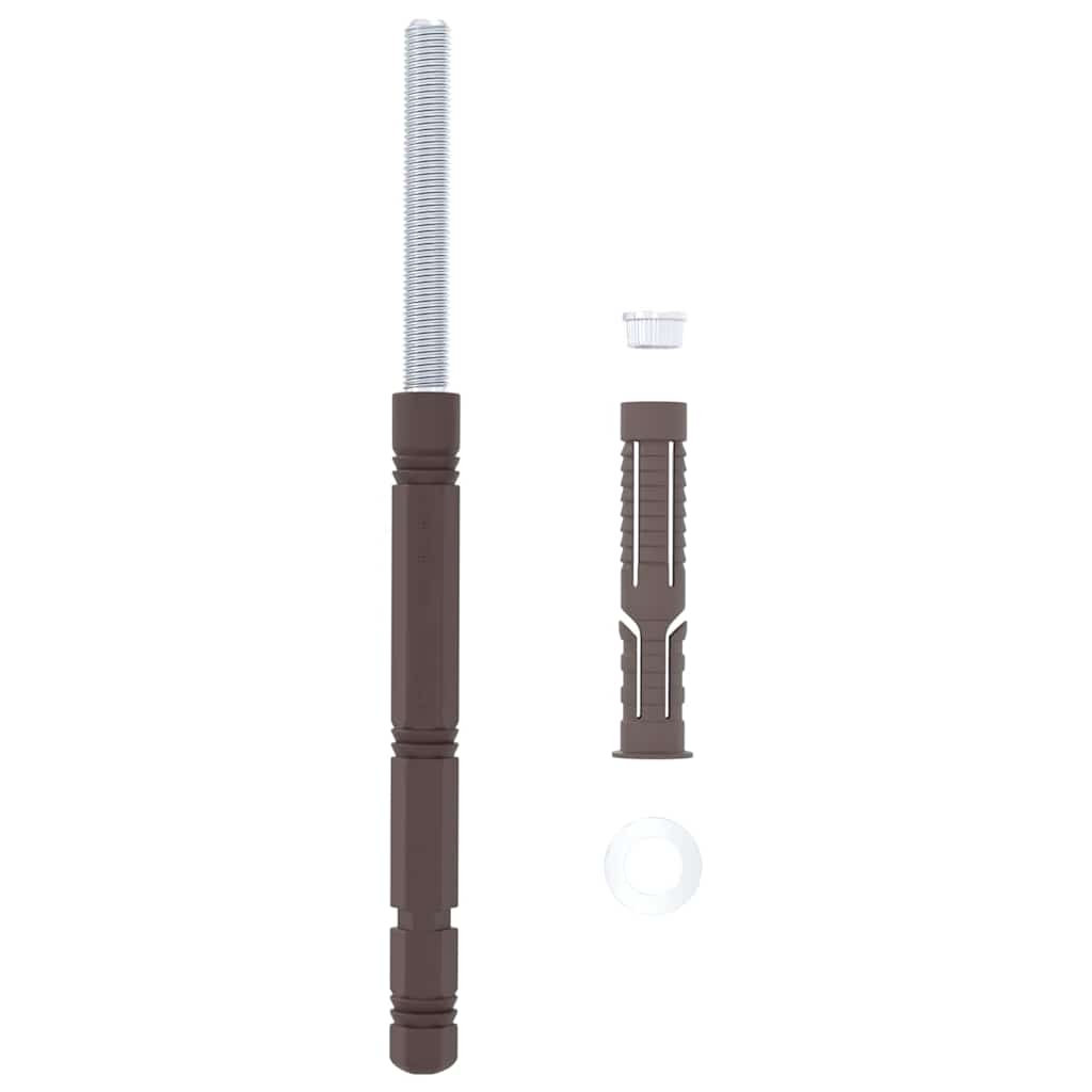 Schwebende Regalträger 12 pcs Beige Ø10 x 170 mm Stahl