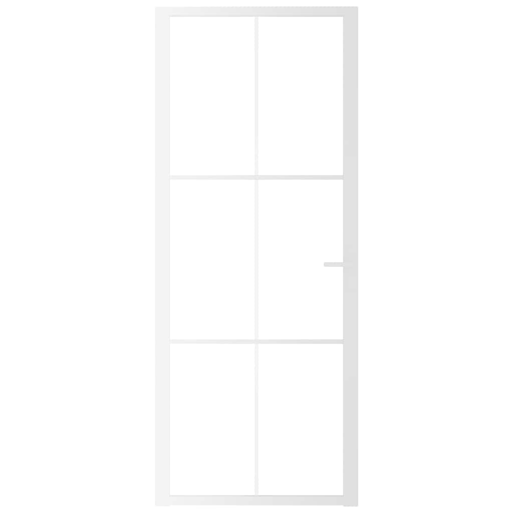 Innentür ESG Glas und Aluminium 76x201,5 cm Schwarz