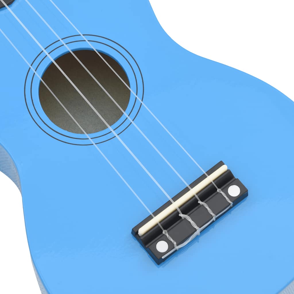 Sopran Ukulele Set für Kinder mit Tasche Dunkles Holz 21