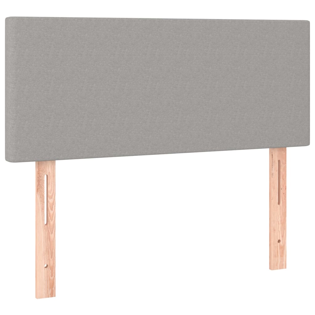 Kopfteil Hellgrau 80x5x118/128 cm Stoff