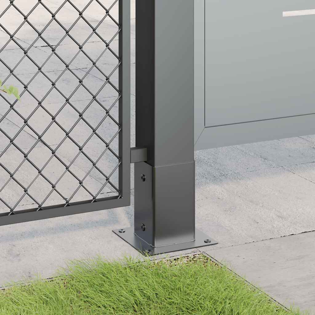 Pfostenträger Quadratisch 4Stk. Silber 46x46mm Verzinkter Stahl