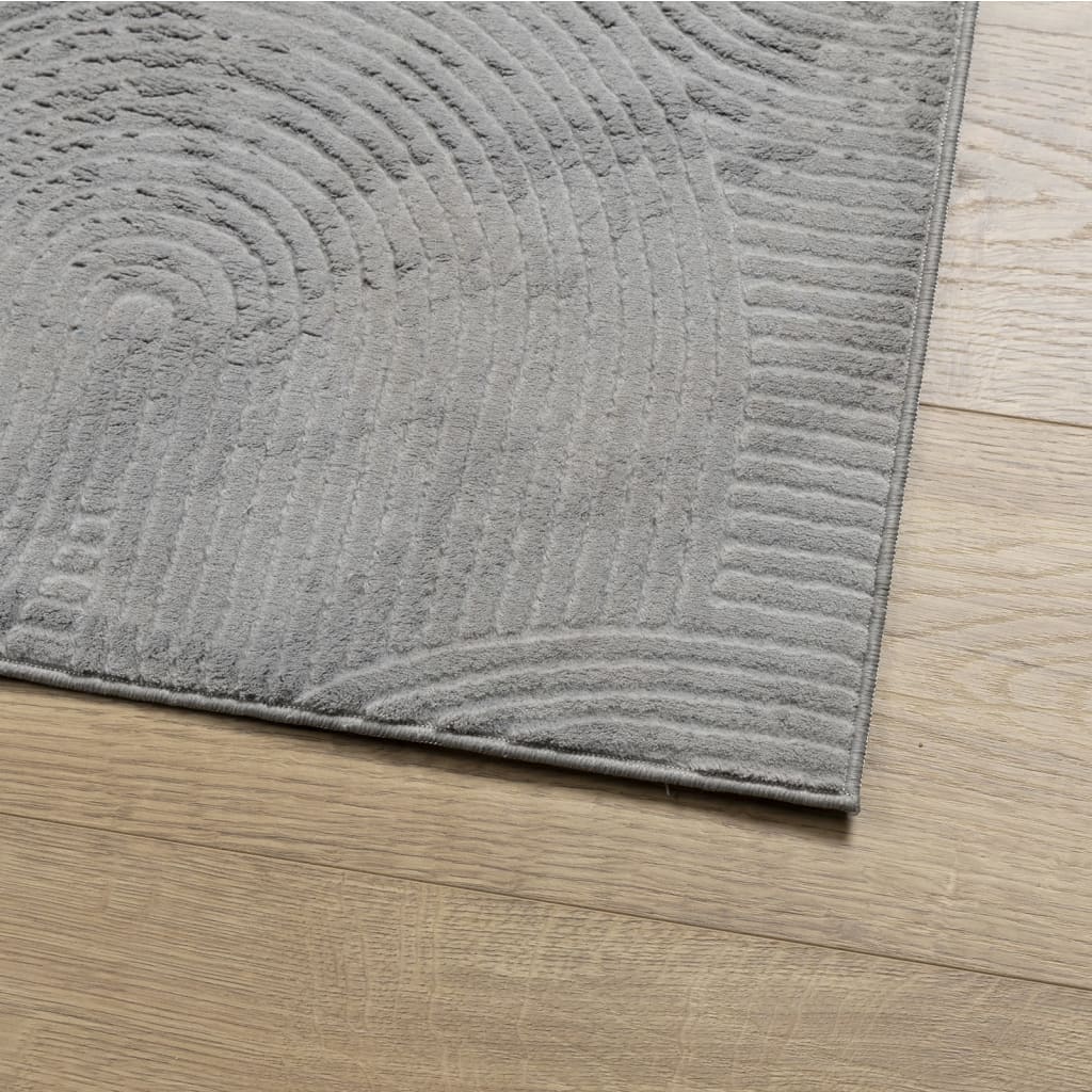 Teppich IZA Kurzflor Skandi-Stil Anthrazit 80x150 cm