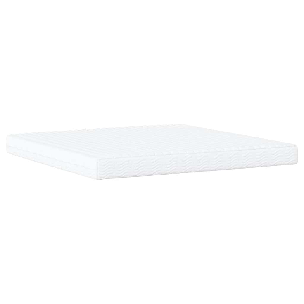 Bett mit Matratze "Dover" Hellgrau 80x200 cm Samt