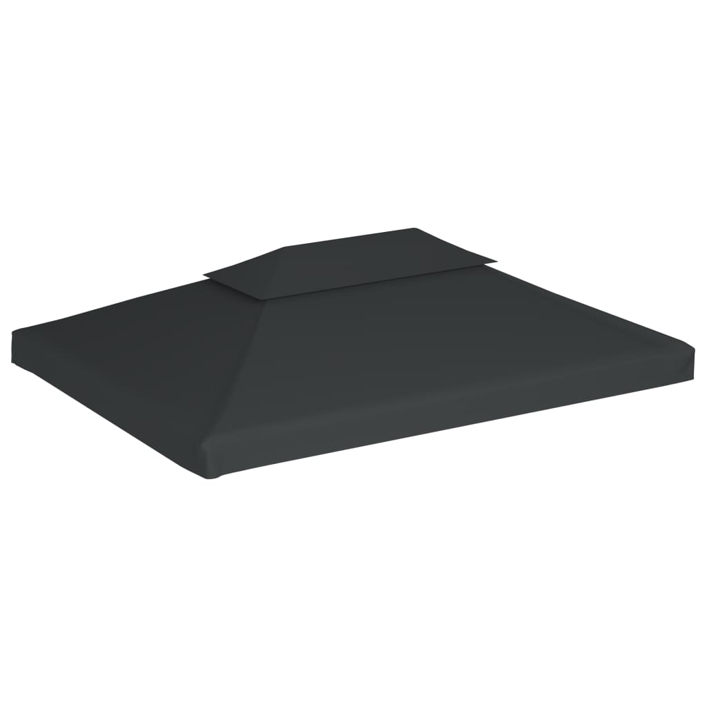 Pavillon-Dachplane mit Kaminabzug 310 g/m² 4x3 m Blau