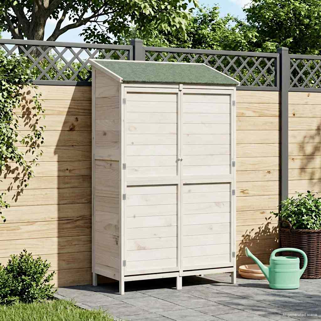 Gartenschuppen Natur 59 x 56 x 113,5 cm Massivholz aus Fichte