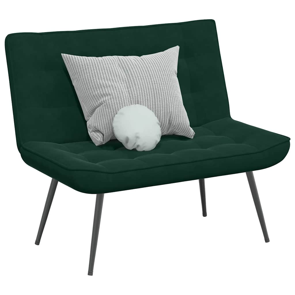 Sitzbank Hellgrau 110x74x84 cm Samt