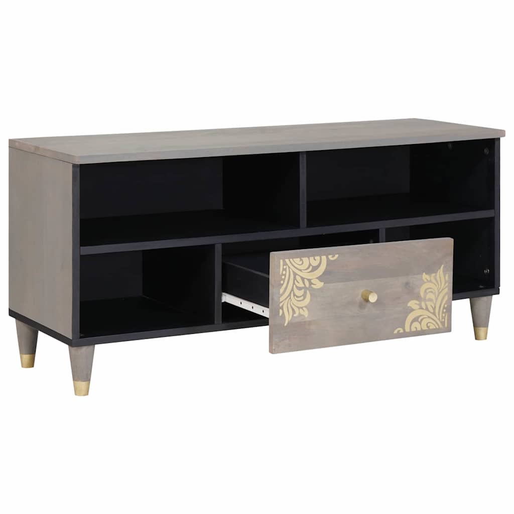 TV-Schränk Honigbraun 100 x 33 x 46 cm Massivholz Mango