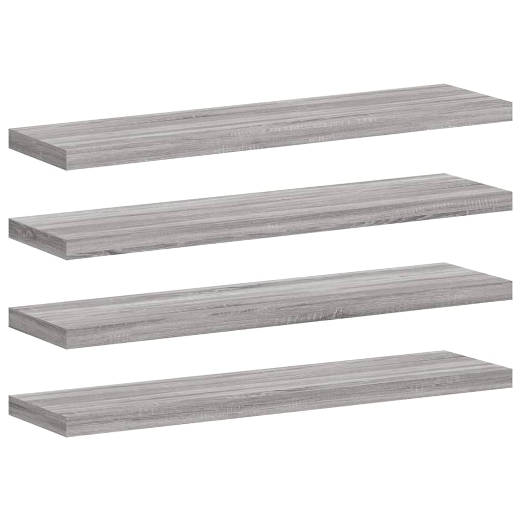 Bücherregal-Bretter 4 Stk. Weiß 40x10x1,5 cm Holzwerkstoff