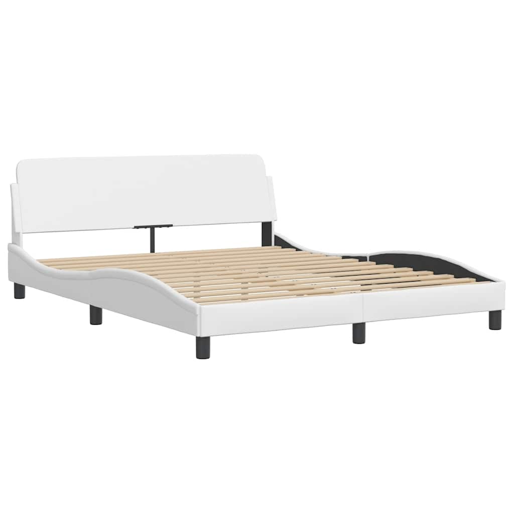 Bettgestell "Dover" Schwarz 80x200 cm Kunstleder