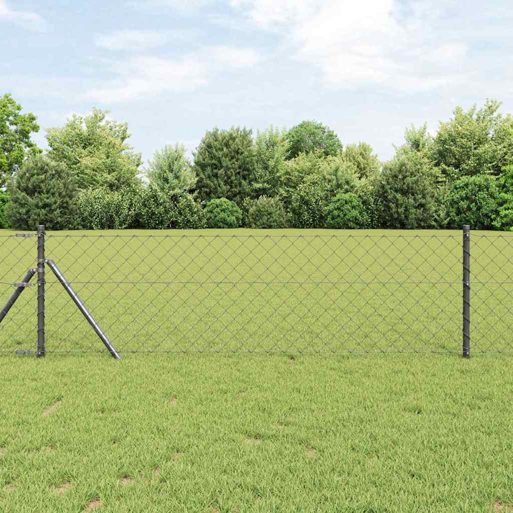 Outdoor Kettenglied-Zaun Erdfixierung 10 x 0,4 m Grün Netz