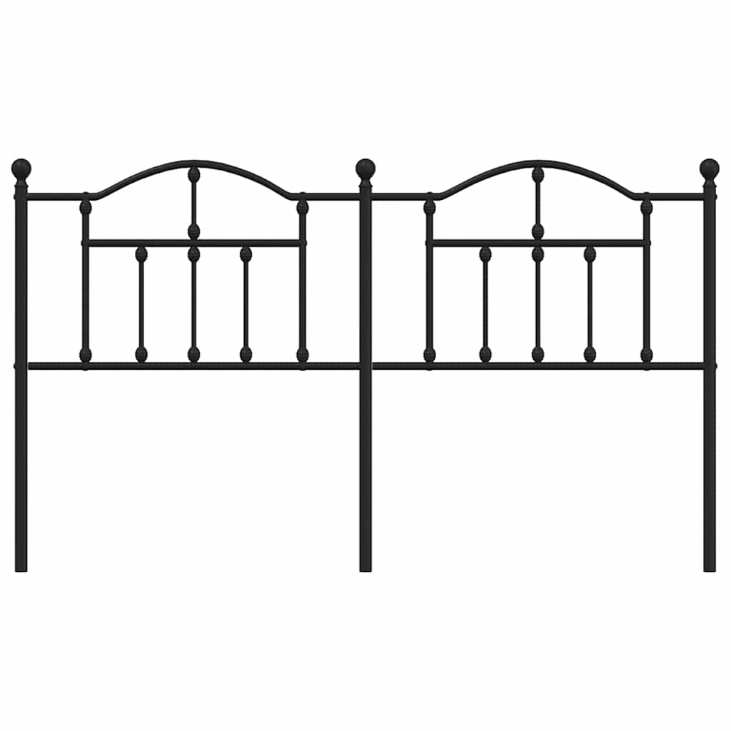 Ersatz-Kopfteil Metall Schwarz 90 cm