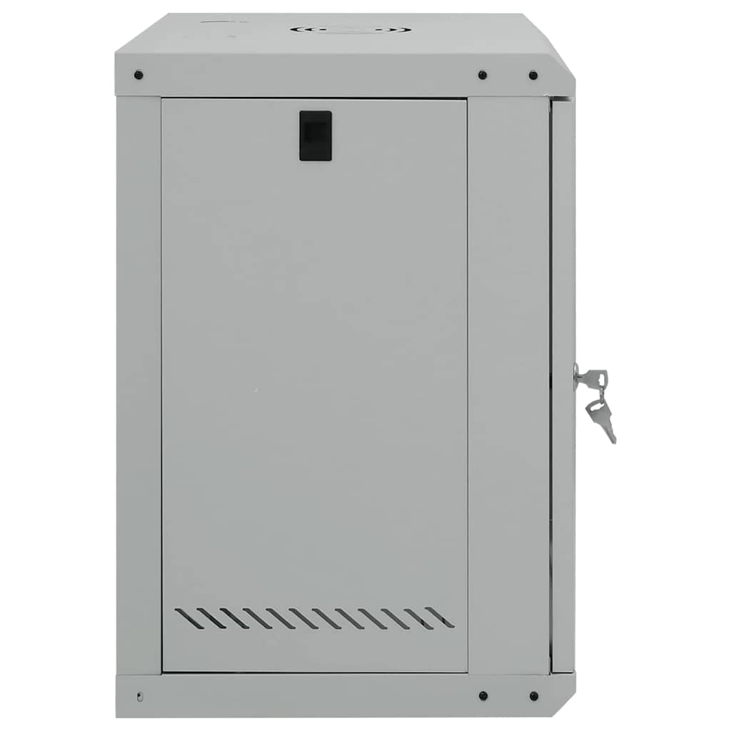 Netzwerkschrank mit Speicher Grau 60 x 45 x 28 cm Stahl