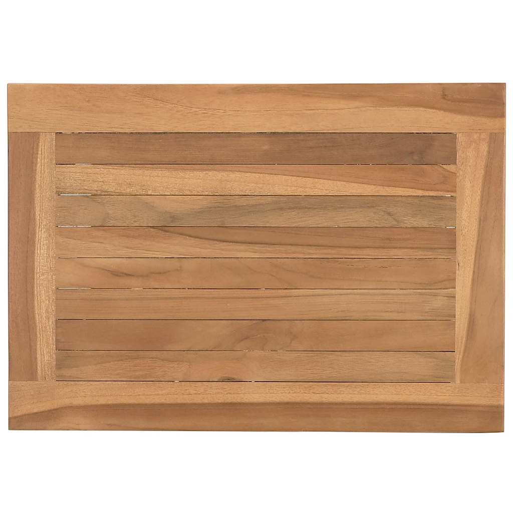 Couchtisch mit Speicher Braun 45 x 45 x 45 cm Massivholz Teak