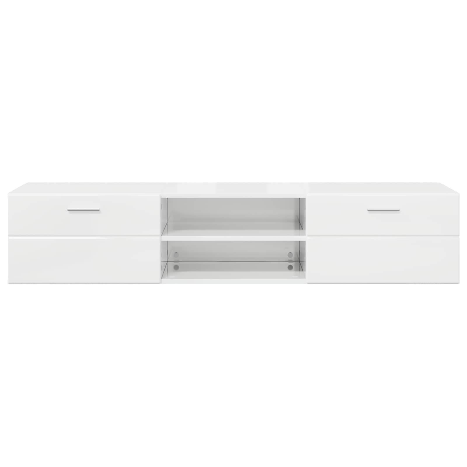 Highboard mit Regal FLORIN Weiß 60 x 35 x 182 cm Holzwerkstoff