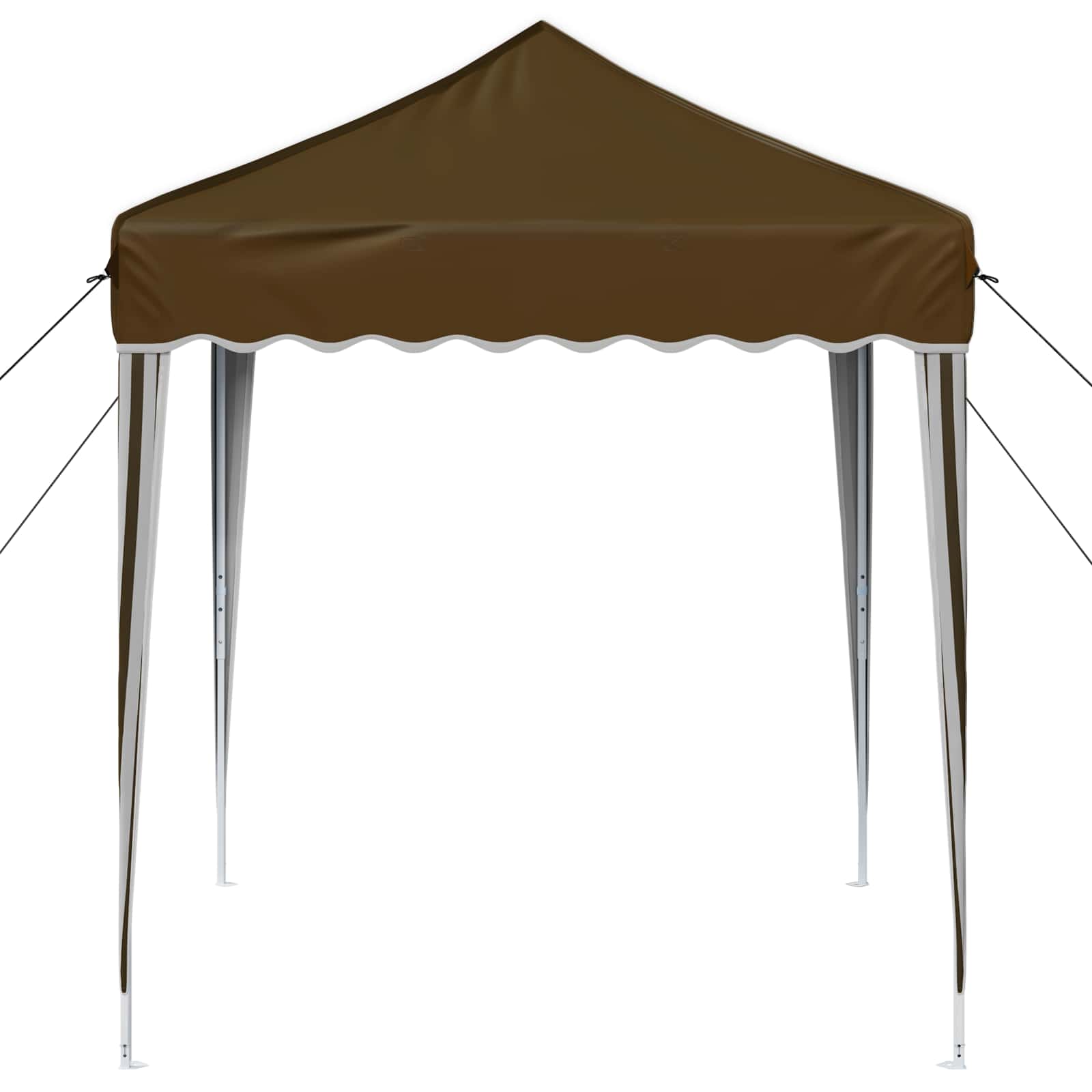 Pop-up Partyzelt 195 x 195 x 245 cm Creme Oxford-Stoff